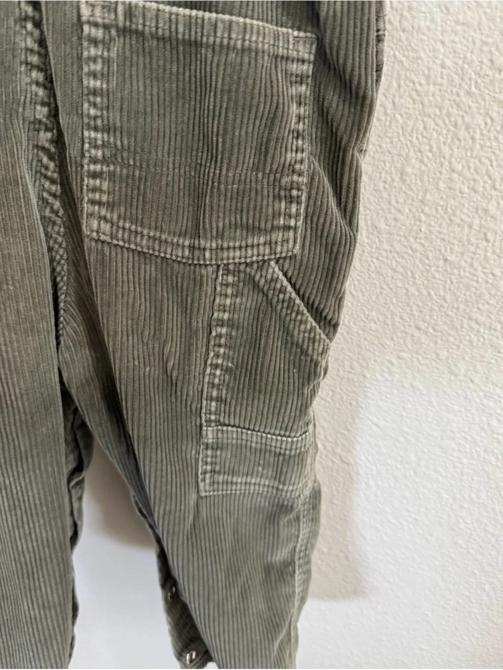 Vintage AUTHENTIC OSHKOSH B'gosh Kids Overalls, Green Corduroy 3T